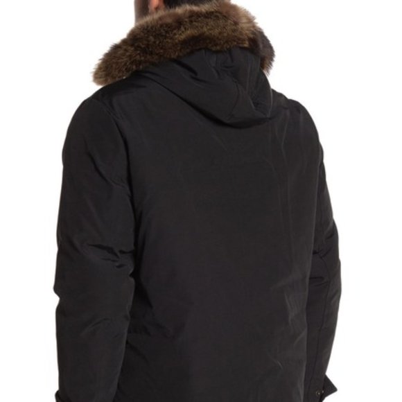 PENDLETON Bryce Raccoon Fur Trim Hooded Jacket